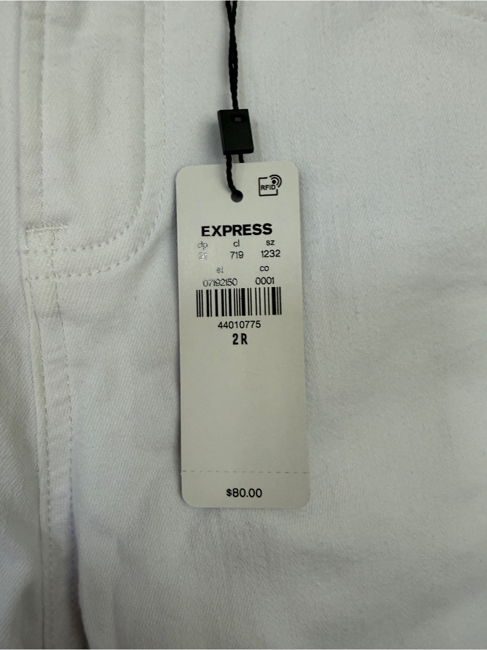NWT Express Women's White High-Rise Skinny Jeans - Picture 2 of 8